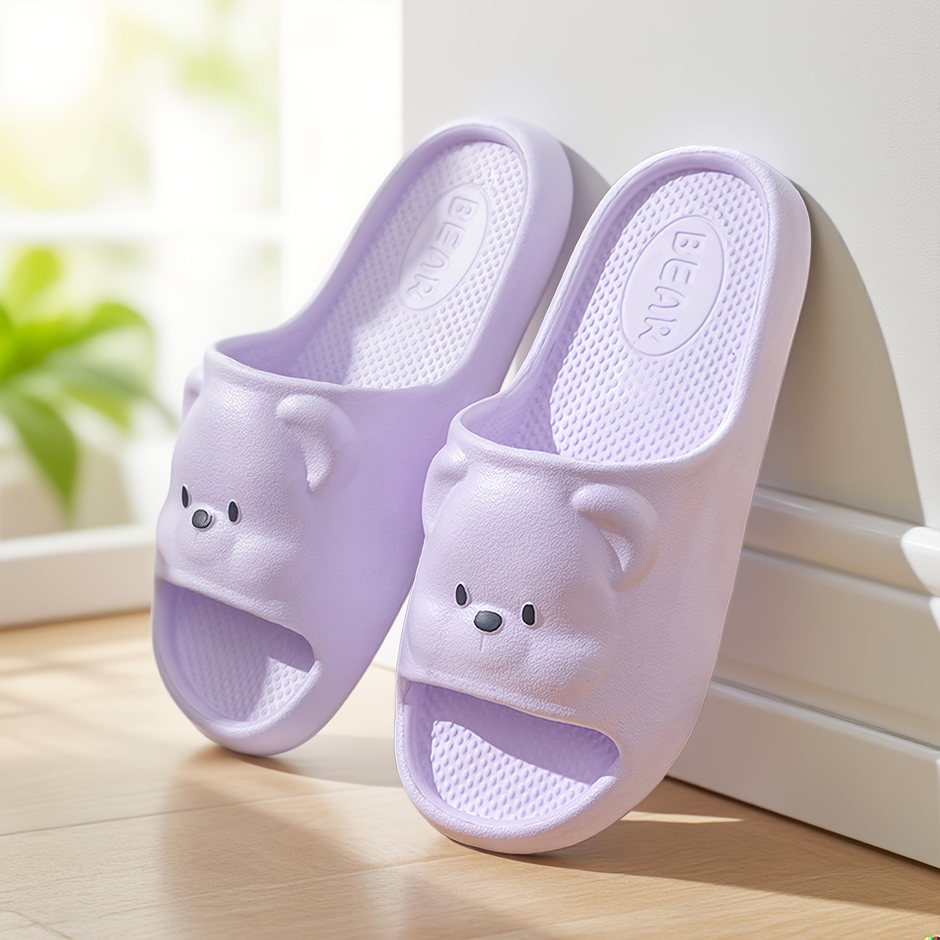 Ayollar uchun yopiladigan ichki va tashqi uy poyabzallari, pastel pushti, yashil va ko'k rangli yostiqlangan EVA uy poyabzal