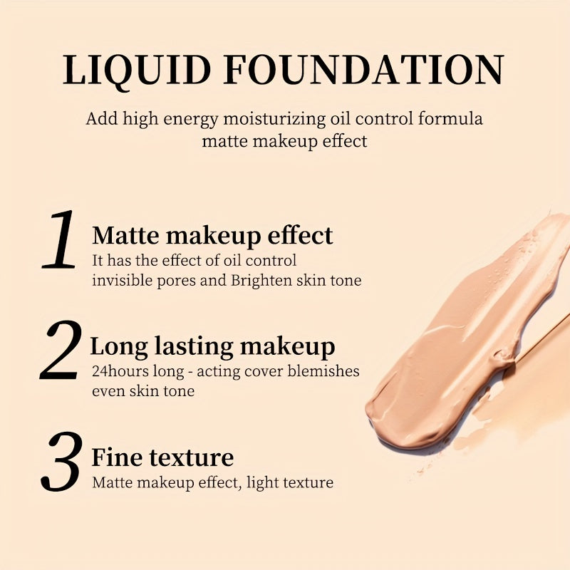 45ml Waterproof Matte CC Foundation with Brightening, Isolating, and Breathable Coverage