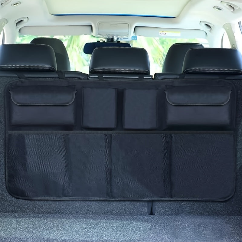 Universal Car Trunk Organizer Adjustable Oxford Backseat Storage Bag