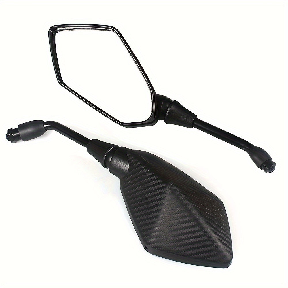 Set of 2 Motorcycle Rearview Mirrors 10Mm Universal for ATV UTV Scooter
