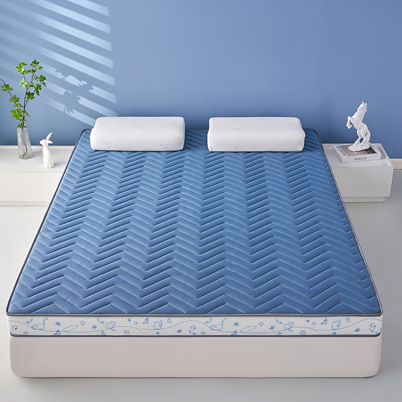Orthopedic Latex Memory Foam Mattress Topper with Quilted Design Breathable Pressure Relief
