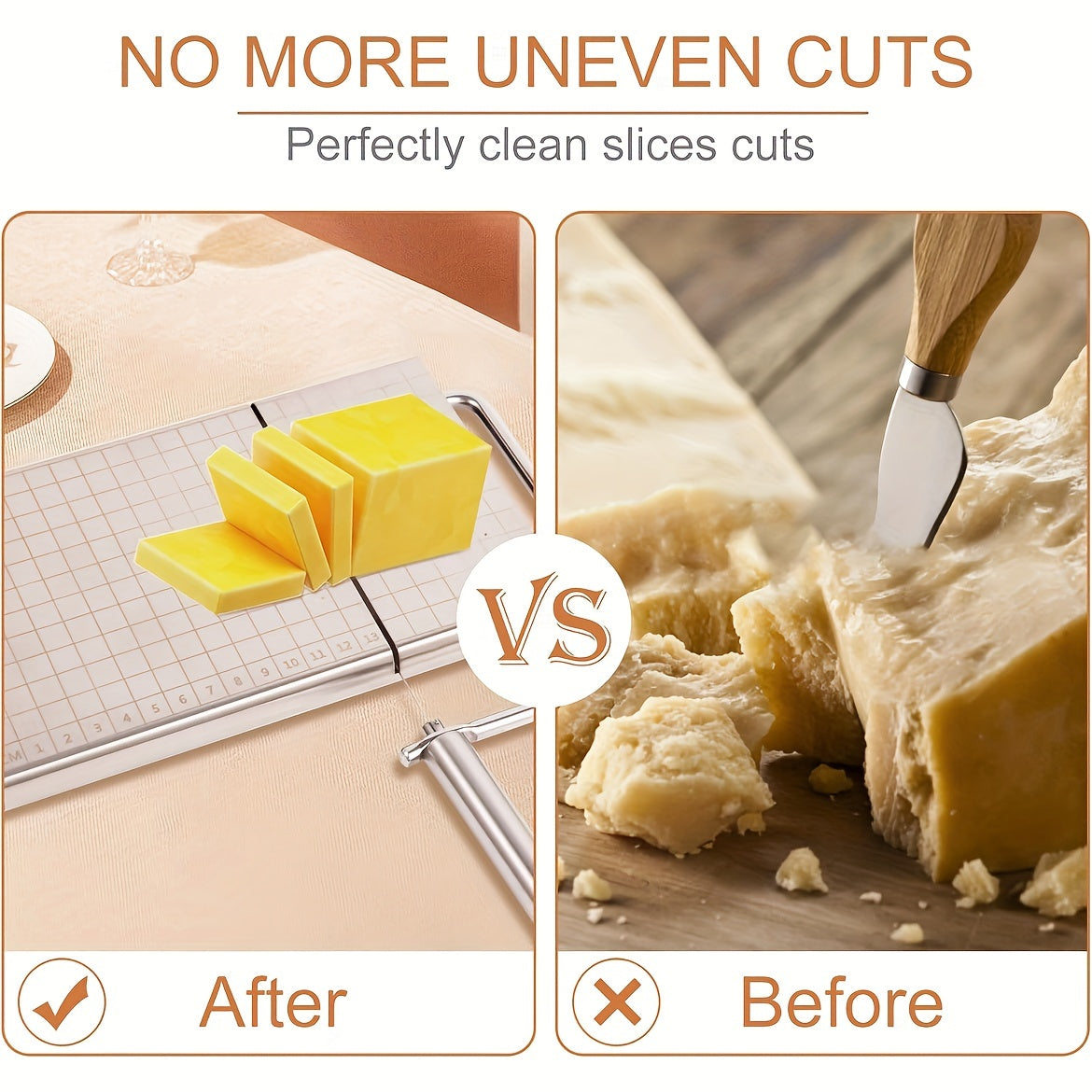 Manual Stainless Steel Cheese Slicer with Scale for Sausage Ham and Cheese Cutting