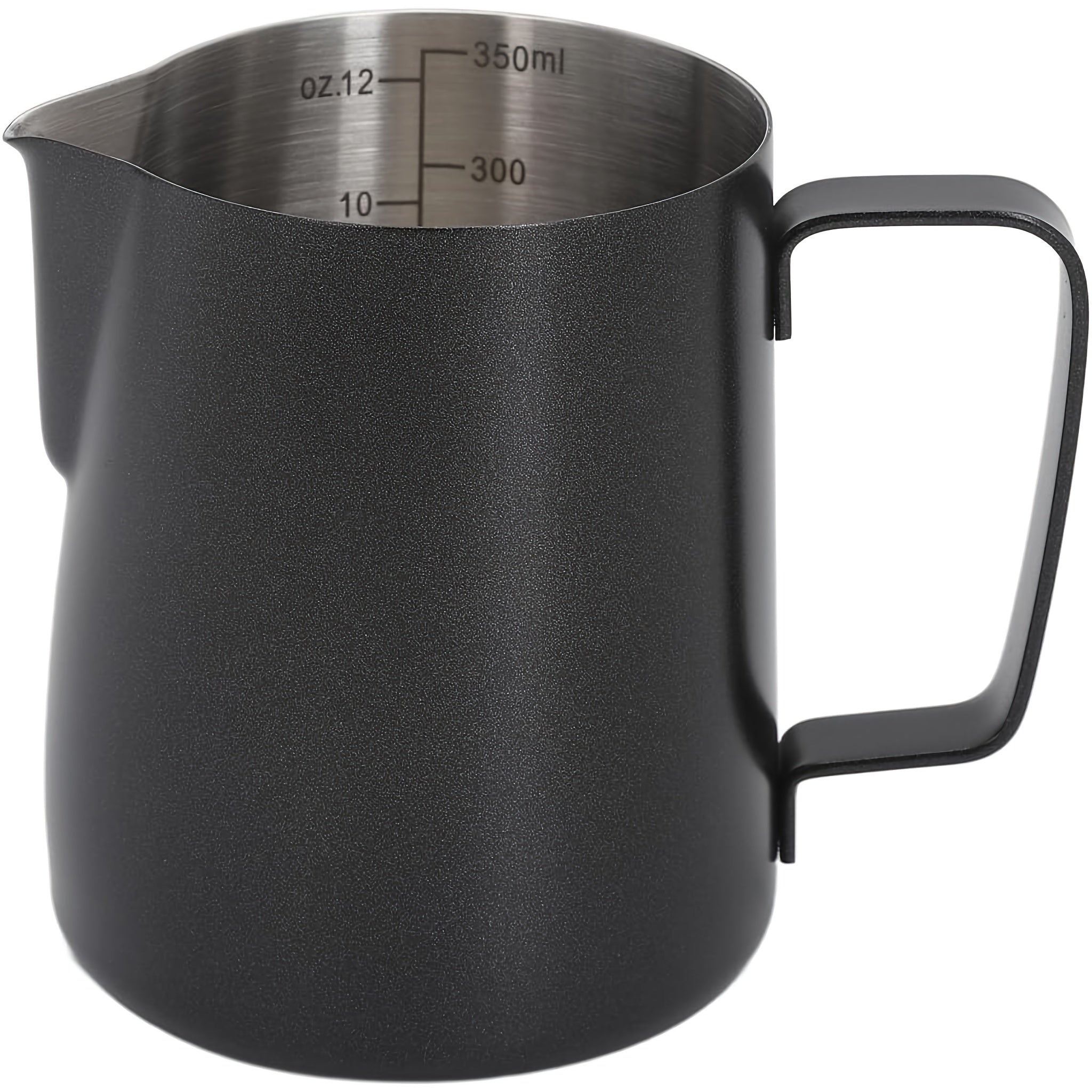 Stainless Steel Milk Frothing Pitcher 12oz 20oz Thickened Coffee Steaming Cup White