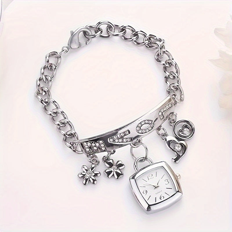 Women's Quartz Watch and Bracelet Set Elegant Gift for Special Occasions