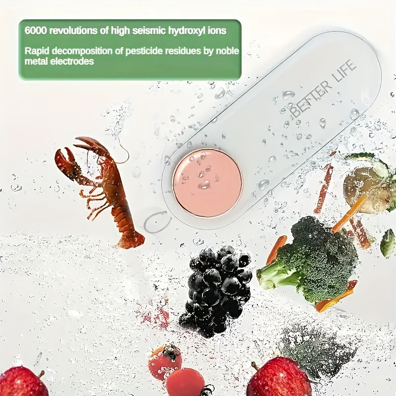 Fruit and Vegetable Cleaner USB Powered OH-Ion Technology Pesticide and Bacteria Reduction