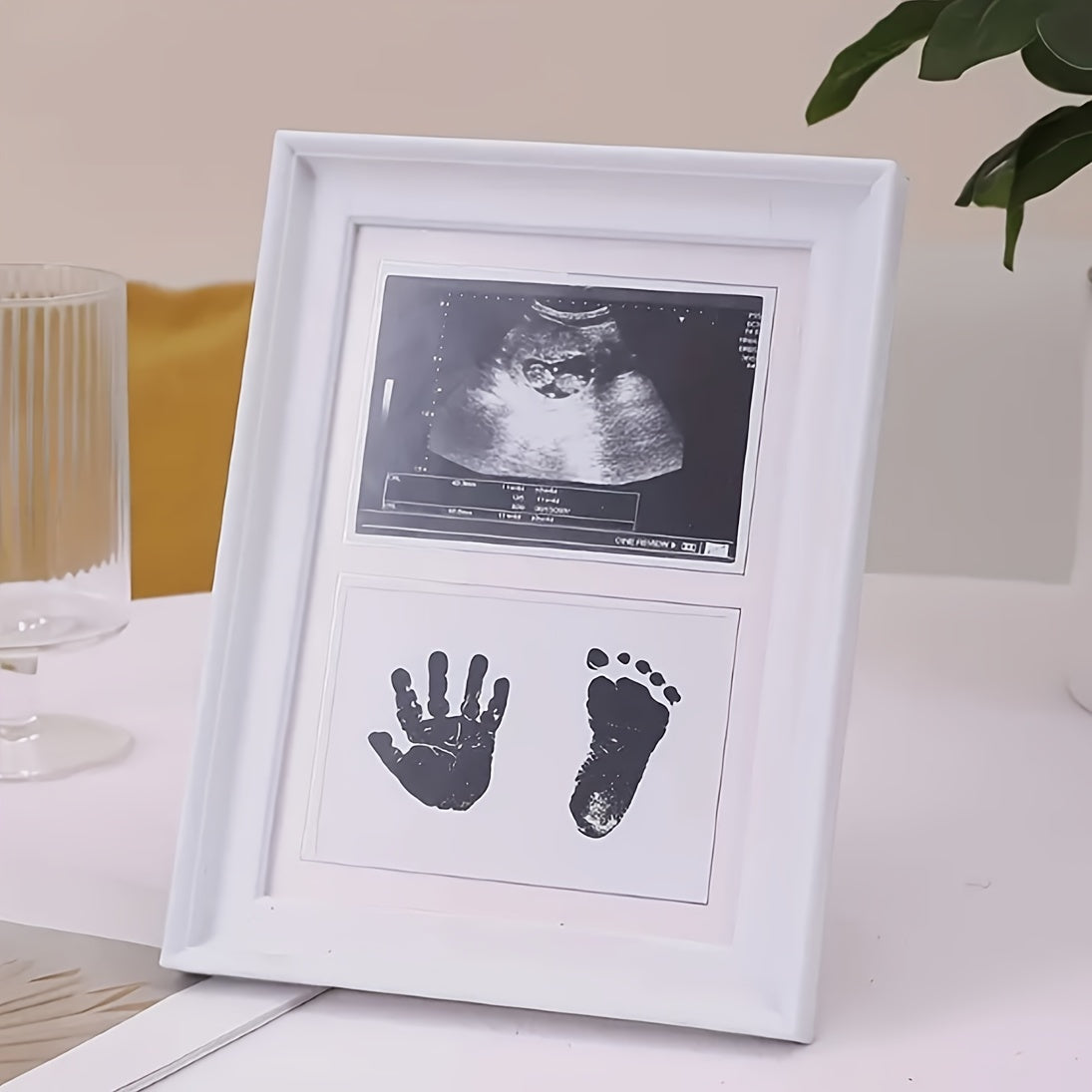 Baby Memory Frame for Hand and Footprints DIY PVC Photo Album Keepsake
