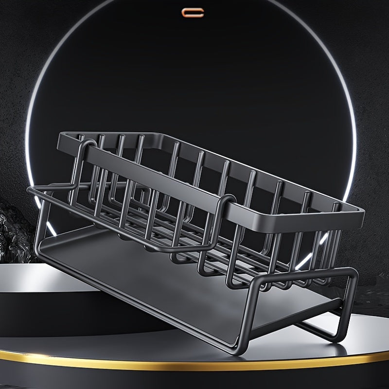 Kitchen Sink Storage Rack with Drainage Basket and Water Cup Holder Household Organizer for Kitchen Tools