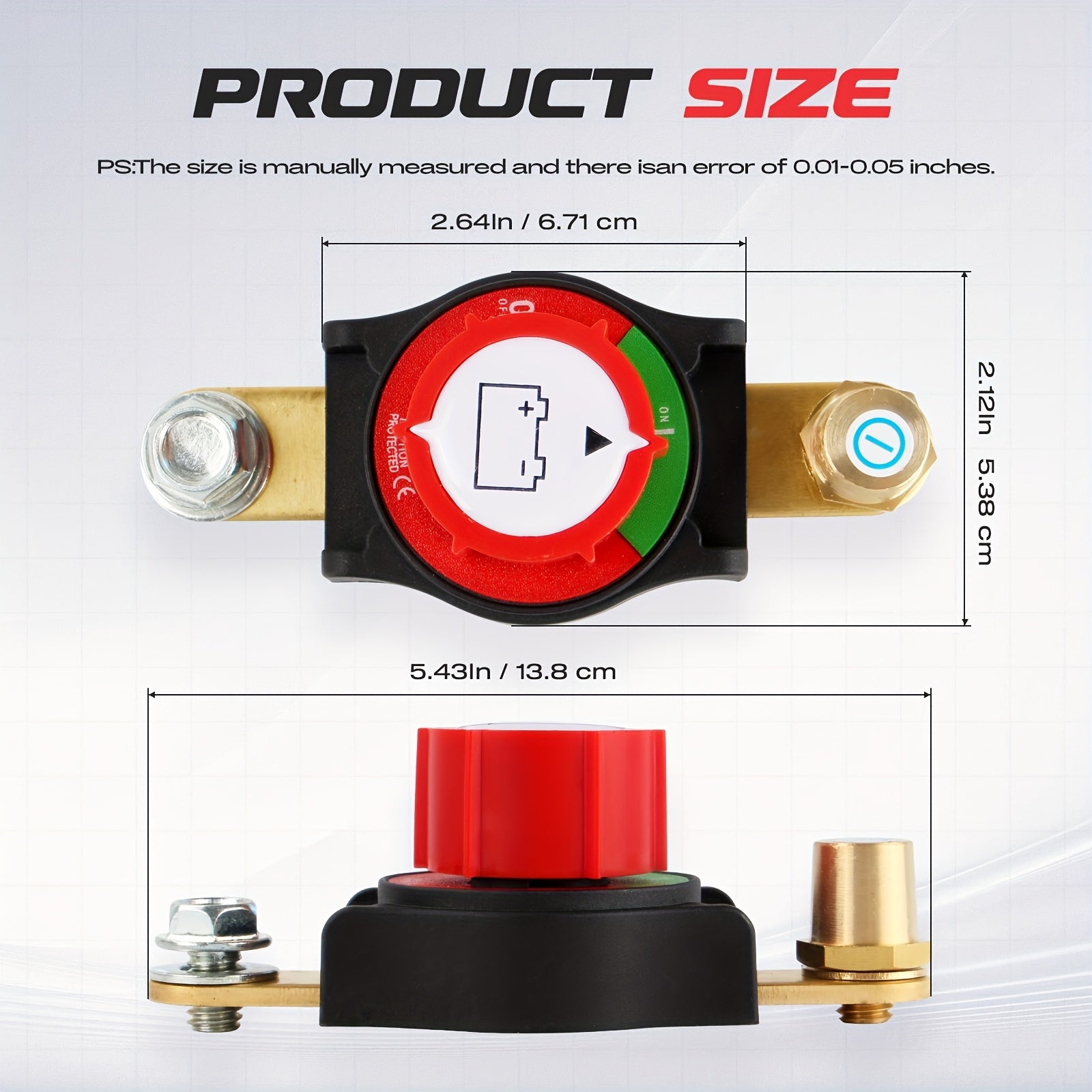 Battery Disconnect Switch 12V-48V Car Vehicle RV Boat Negative On Off Master