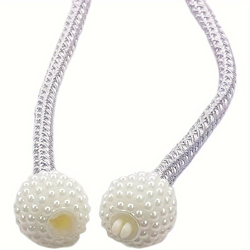 Set of Two Modern Polyester Rope Window Curtain Tiebacks for Home and Office