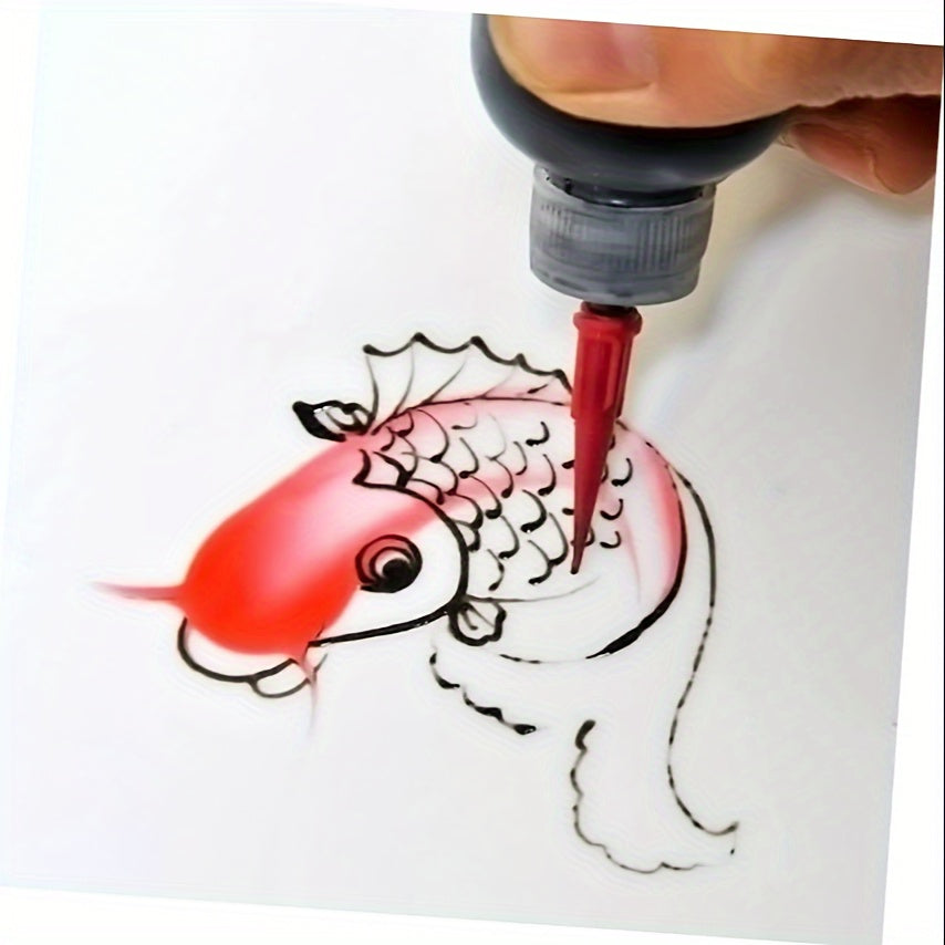 Set of 8 Jam Painting Squeeze Bottles with 7 Nozzles for Cake Decorating and Baking