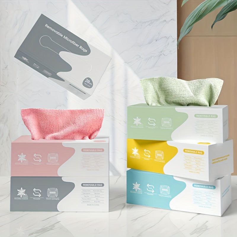 Oil-Free Non-Shedding Kitchen Dishcloth with Pull-Out Disposable Lazy Cloth