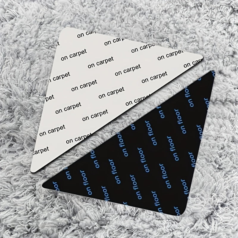 12 Pcs Reusable Washable Non-Slip Acrylic Carpet Pads with Self-Adhesive Rug Grippers