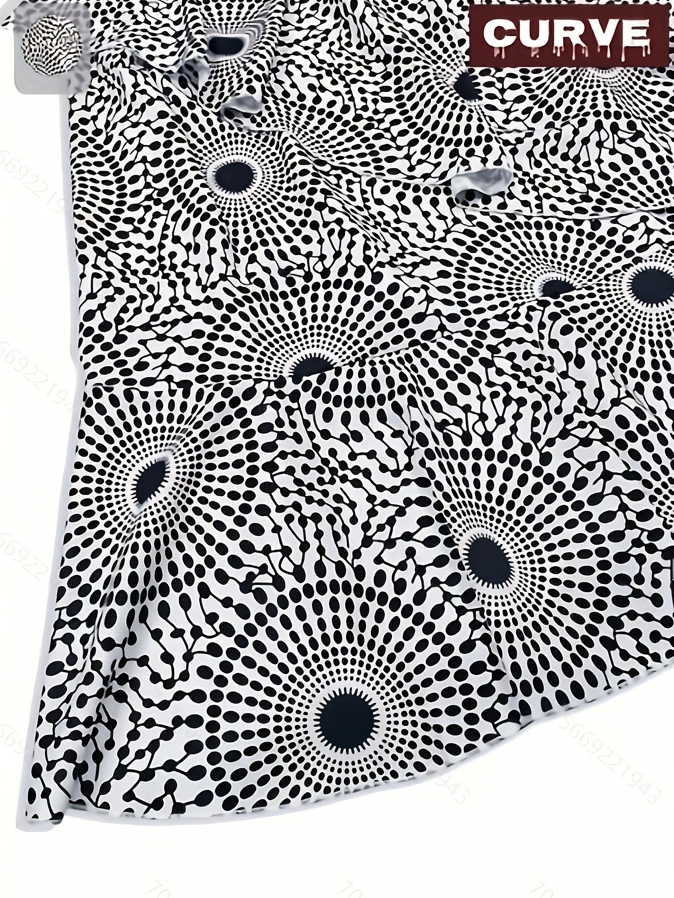 Plus Size Leopard Print Crossover Maxi Dress with V Neck and Asymmetrical Hem