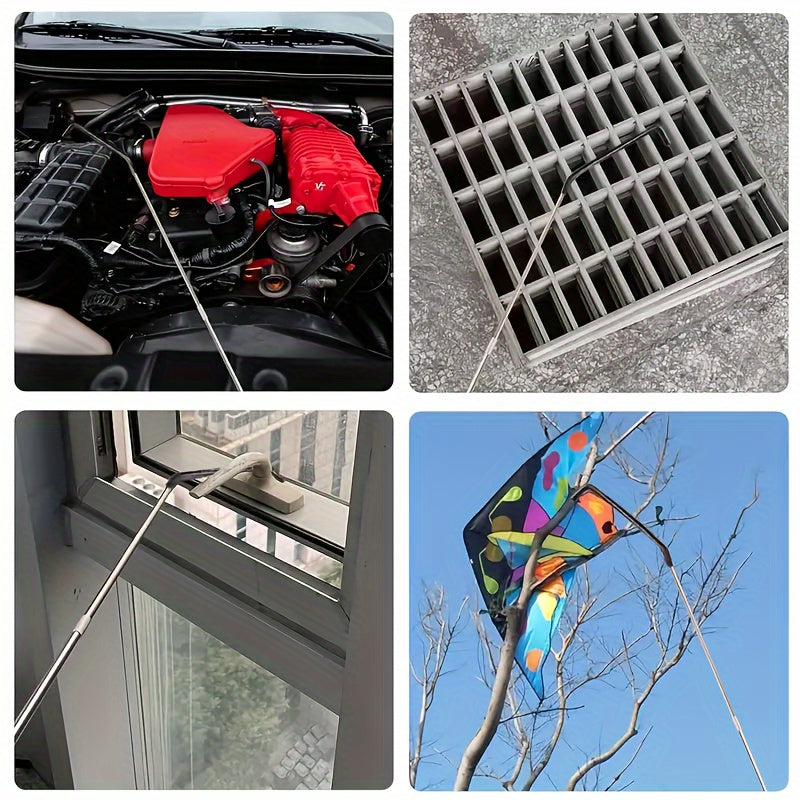 18pcs Car Emergency Tool Kit with Air Wedge and Organizer for Garage Storage