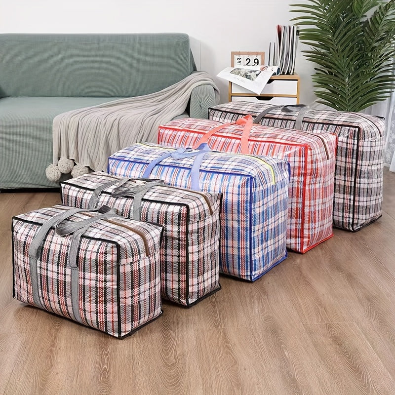 Large Waterproof Woven Storage Bags for Packing Moving Organizing and Storing