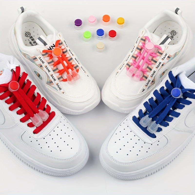 Uniseks plastik No Tie lentalar to'plami sneakers va kundalik poyabzal uchun