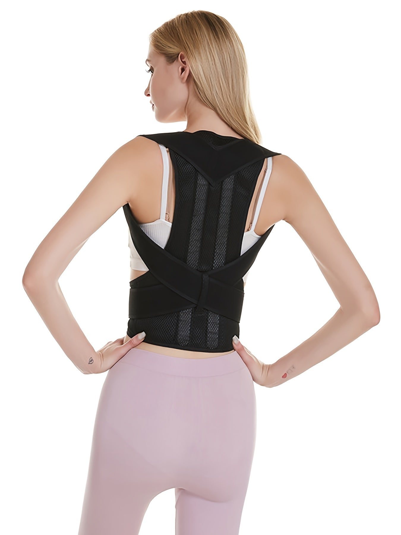 Unisex Adjustable Posture Corrector Vest with Lumbar and Shoulder Support
