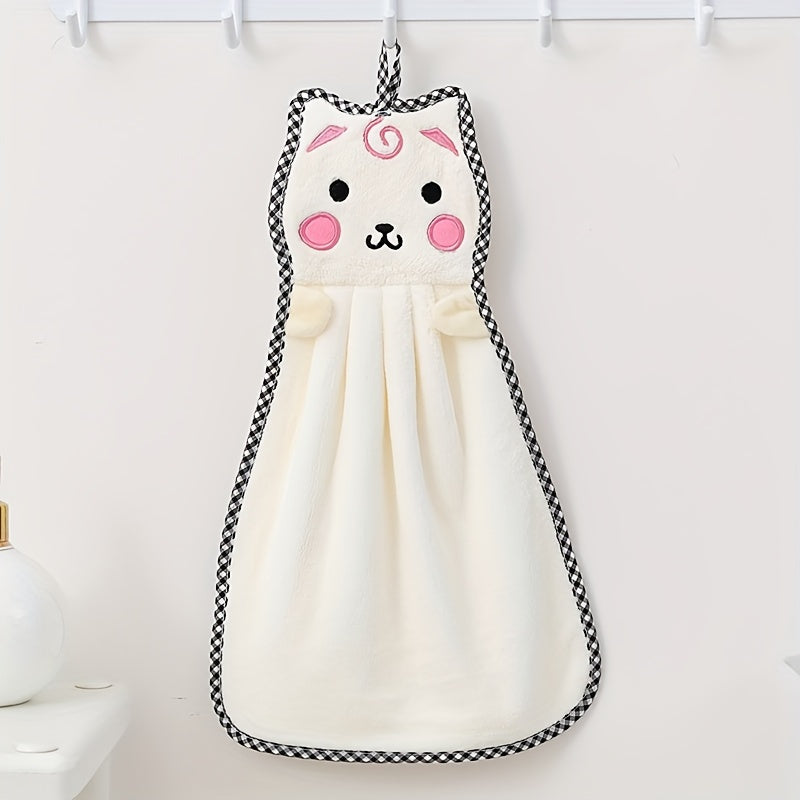 Multfilm Mushuk Qo‘l sochiq yumshoq so‘riladigan tez quriydigan pushti shohli bolalar kattalar uchun