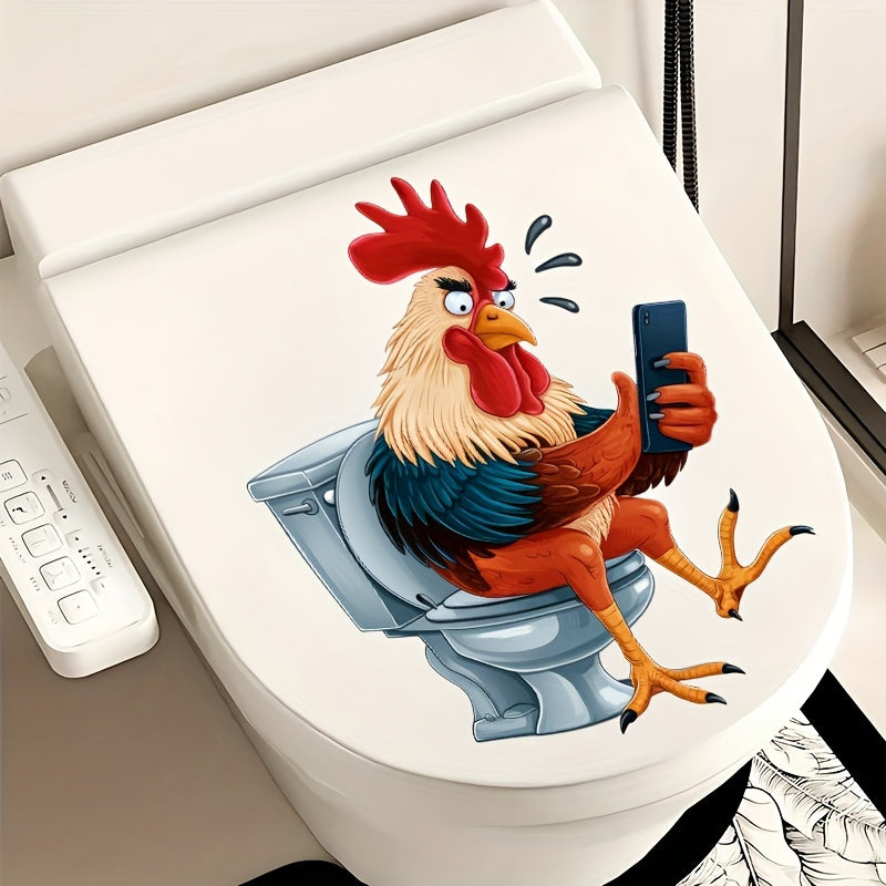 Rooster Wall Stickers for Home Decoration Water Tank Toilet Seat Water Tank Decor
