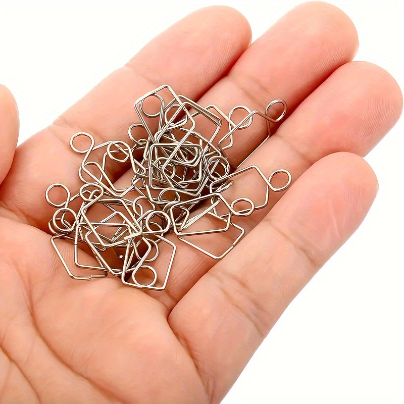 Stainless Steel Crystal Chandelier DIY Buckles 100pcs Polished Adjustable No Electricity Needed for Christmas Decor