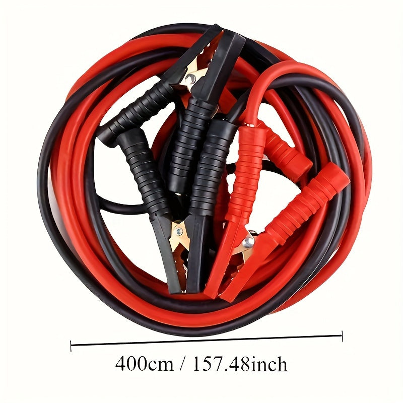 Car Emergency Power Start Cable 4M Copper Booster Jumper Battery Wire Kit