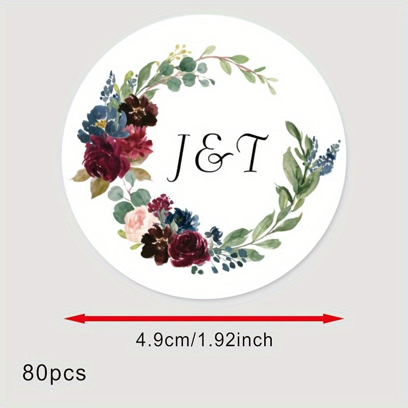 Personalized Bridal Shower Labels Custom Thank You Stickers Name and Date Recyclable Matte Finish