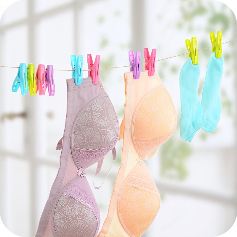 30 Pieces of Durable Plastic Clothes Clips for Drying Small Garments