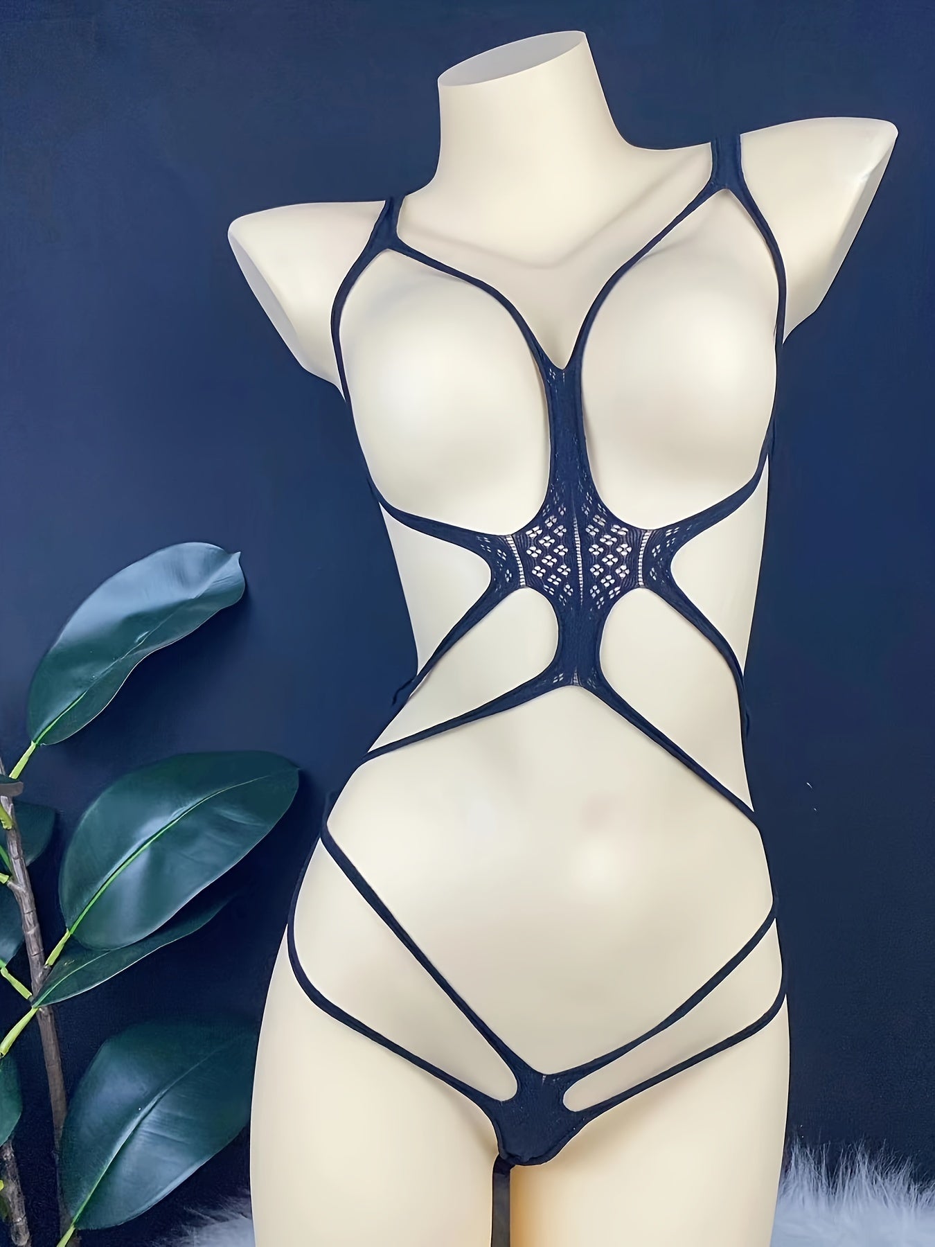 Top de encaje de malla estilo europeo y americano para mujer