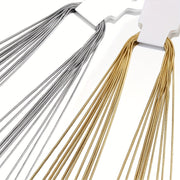 Stainless Steel Snake Chain Necklaces for Men and Women, 5 Pieces