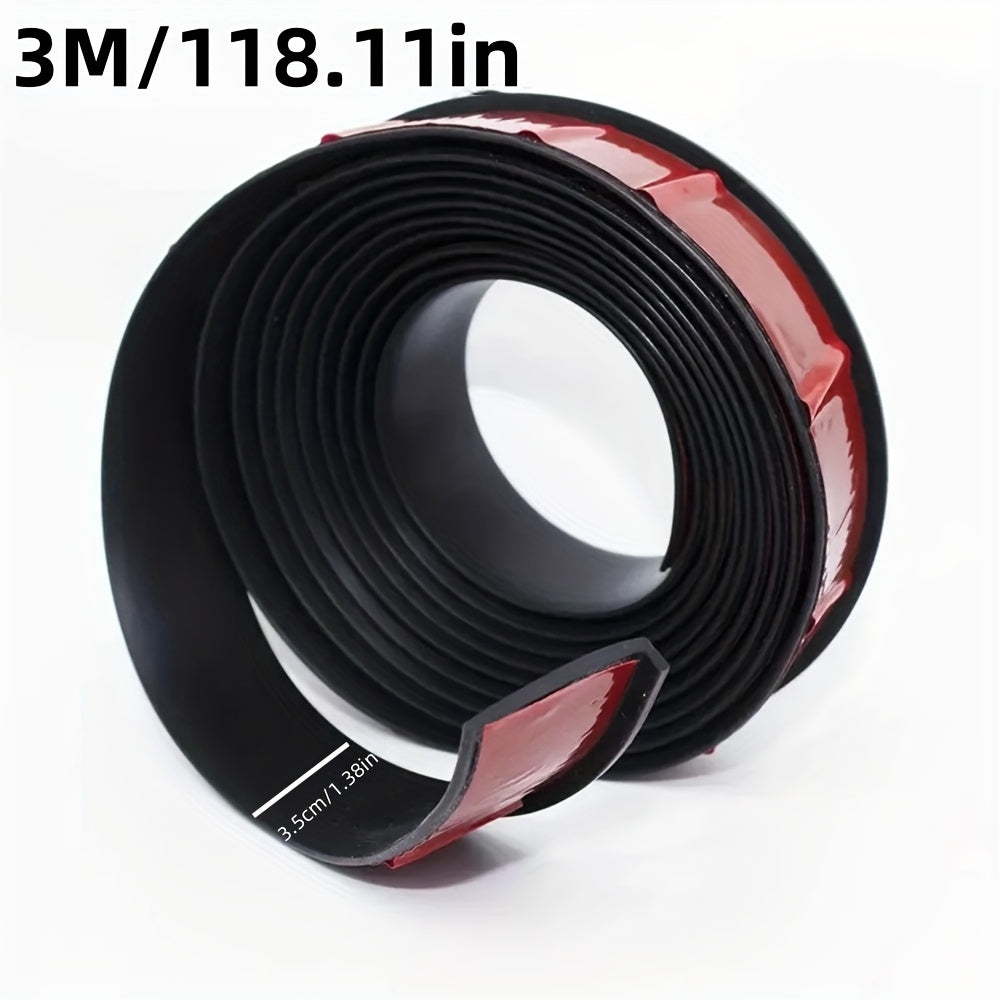 Red Plastic Wheel Arch Protector Strip 1.5m Waterproof Anti-Collision for Cars and SUVs