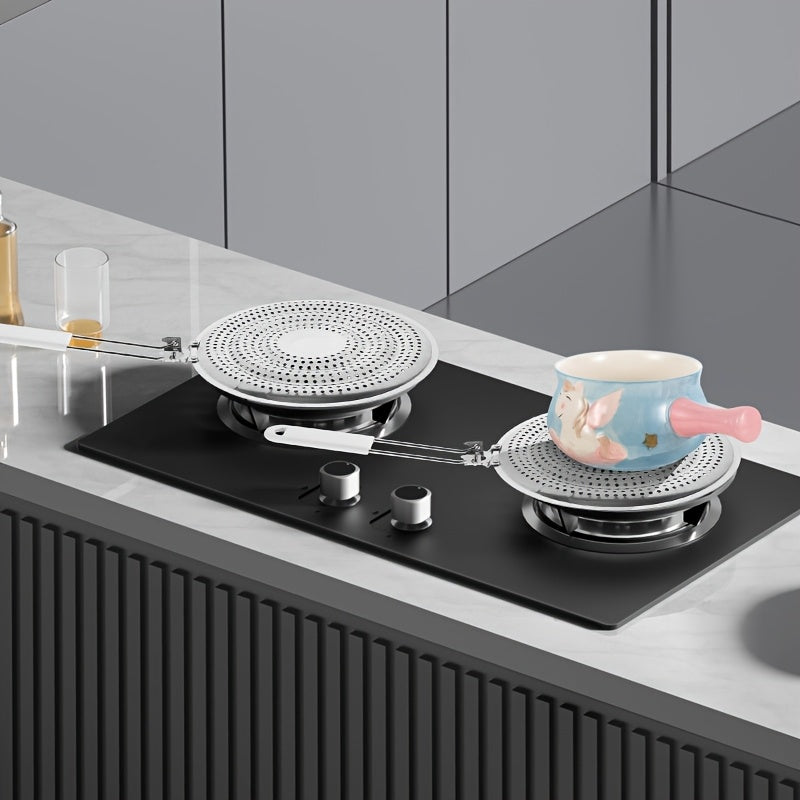 Прочный держатель для кастрюль из нержавеющей стали с двухслойным дизайном для сковородок