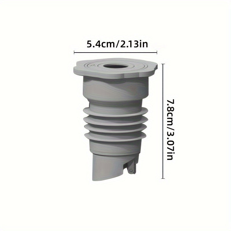 Silicone Drain Stopper Grey Odor Insect Backflow Prevention Kitchen Bathroom Home