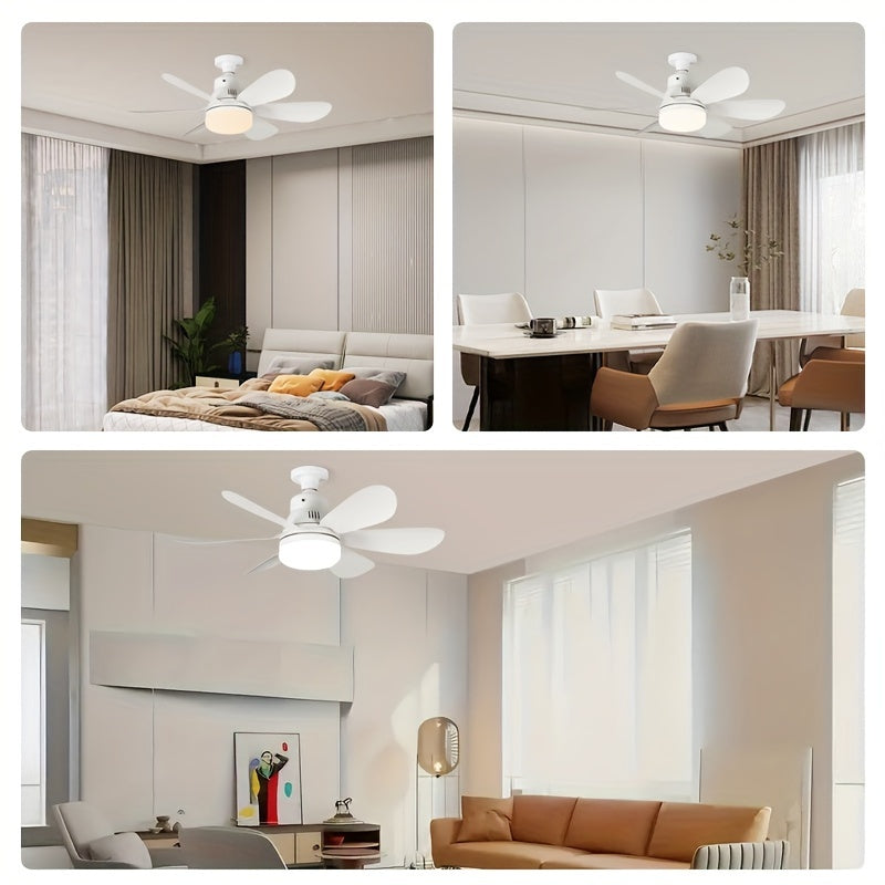 Ceiling fan with remote control adjustable light fan easy to install LED lights