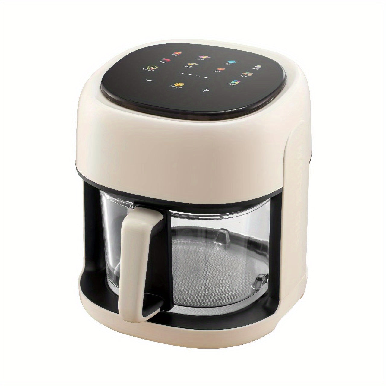 Touch Screen Air Fryer 4.5L Capacity High Borosilicate Glass Basket 1350W