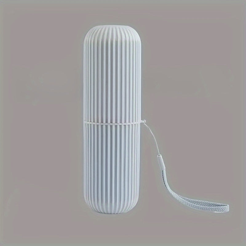 Portable Travel Toothbrush and Toothpaste Storage Case for Bathroom and Outdoor Use