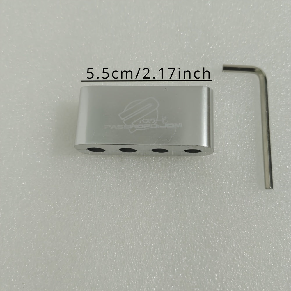 Universal Aluminum Spark Plug Wire Loom 4-Hole Wire Organizer Sleeve for Car Ignition System