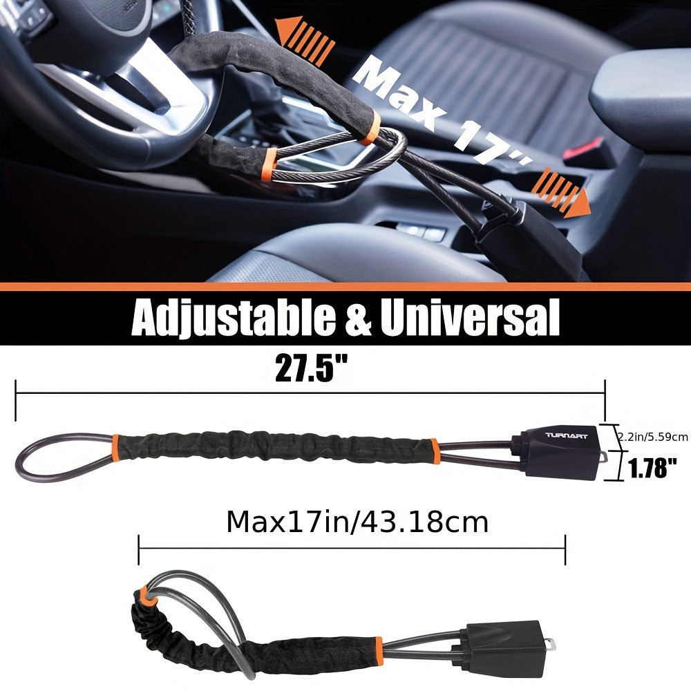 Universal Steel Steering Wheel Lock Anti-Theft Device for Most Vehicles