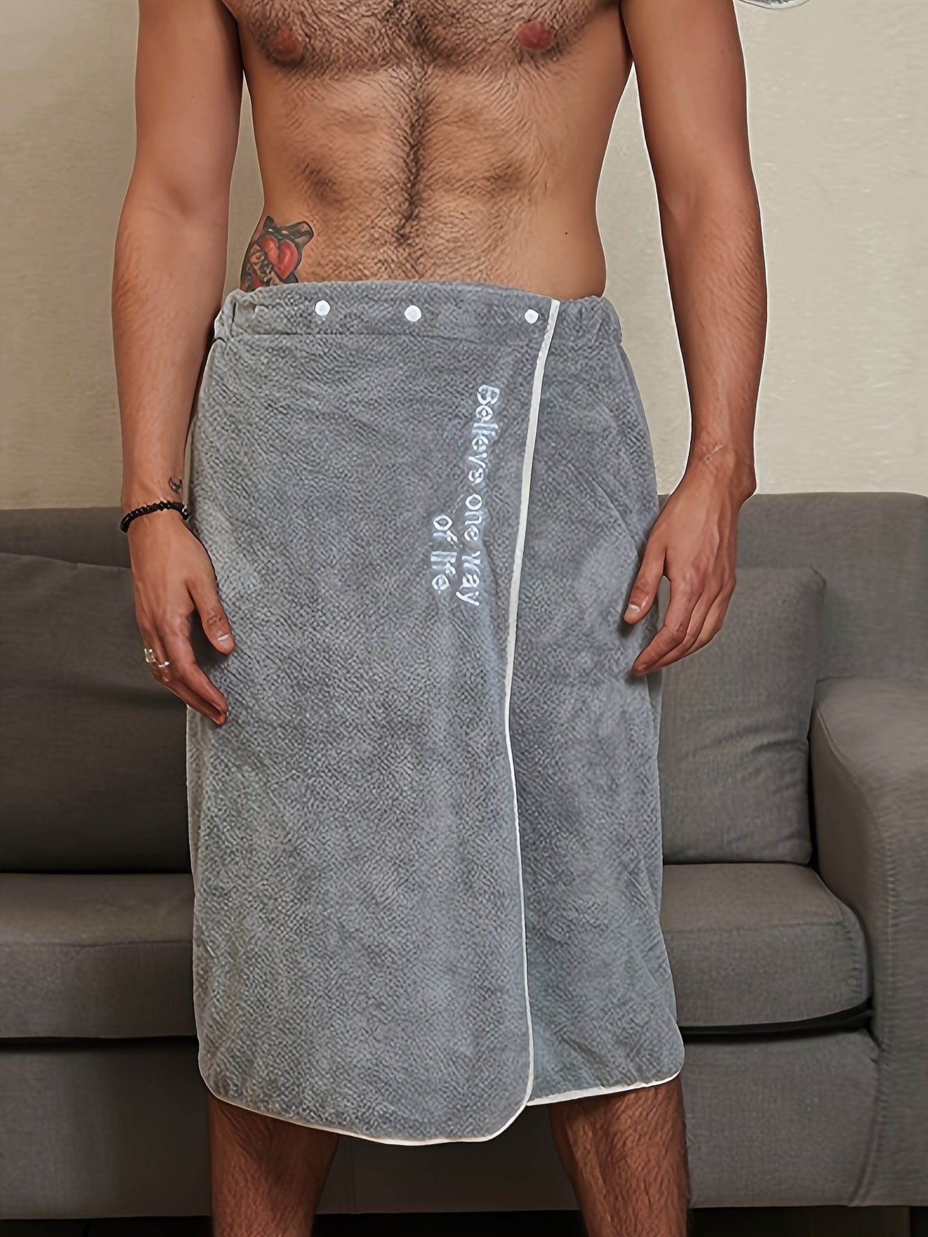 Large Absorbent Bath Skirt with Quick-Drying Material for Home Use