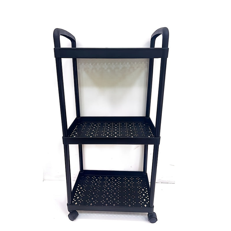 Rolling Storage Cart with Wheels for Kitchen Bathroom Living Room Organization