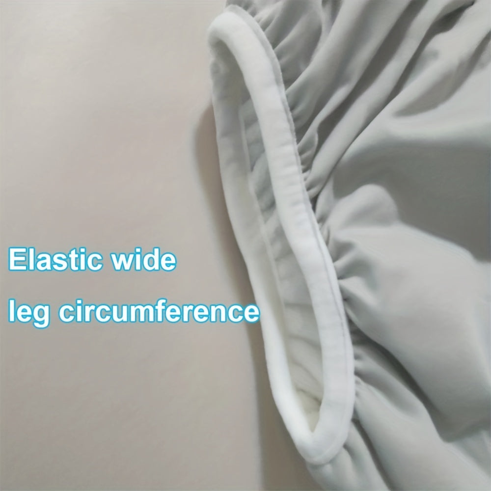 Pañal de tela lavable de poliéster gris para adolescentes y adultos de 35-95kg, a prueba de fugas, transpirable y reutilizable