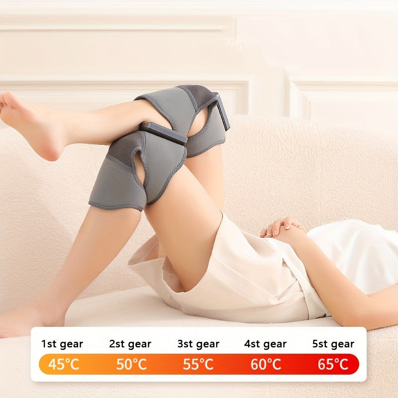 Electric Massage Knee Pads with Vibration Heating Rechargeable Battery
