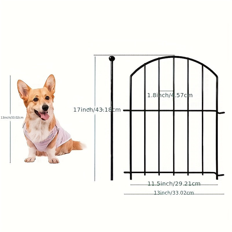 10 ta dekorativ temir bog' bog'ini rustga chidamli metallsiz bog' chetiga hayvonlar uchun chegaralar