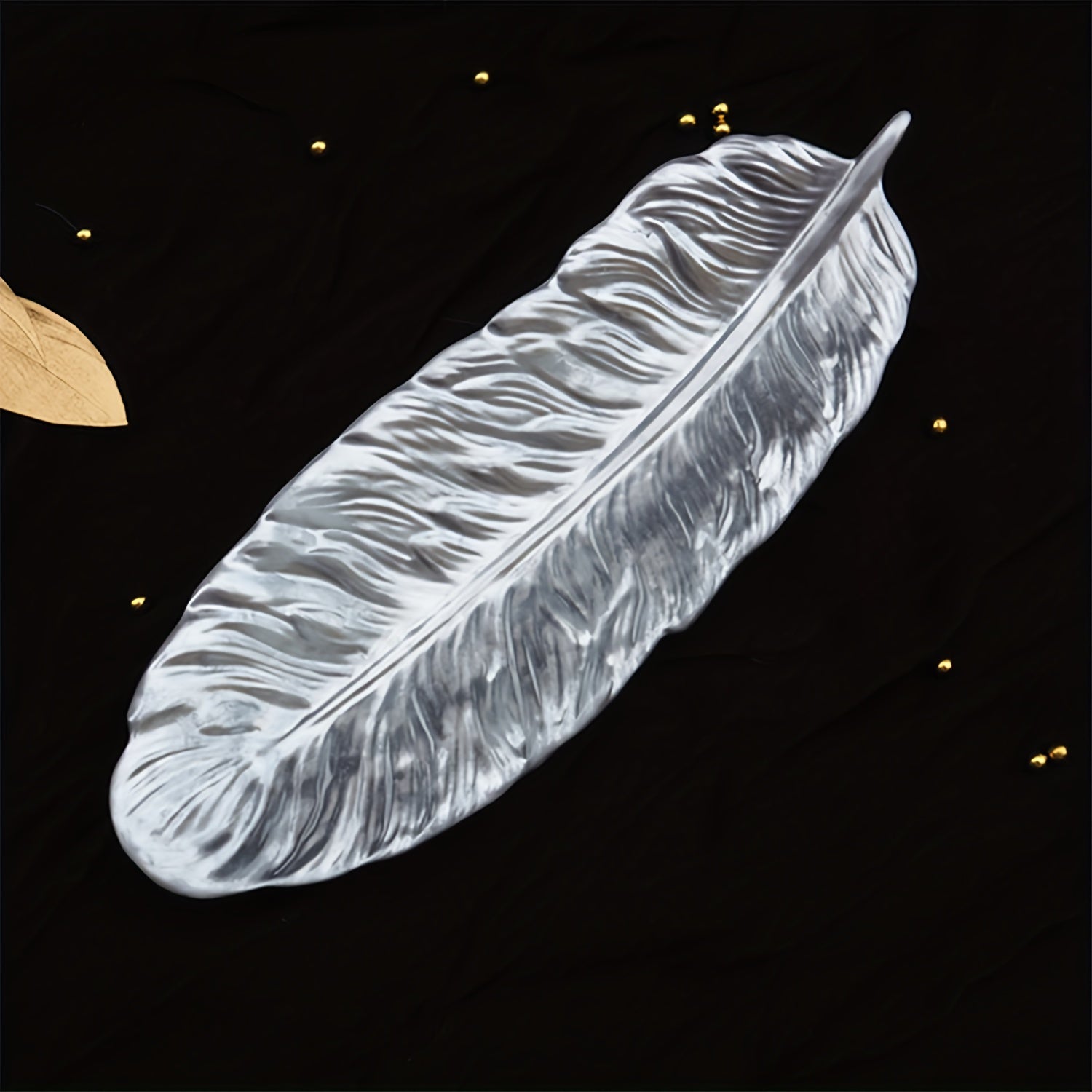 Silicone Feather Coaster Mold for Epoxy Resin Jewelry and Home Decor