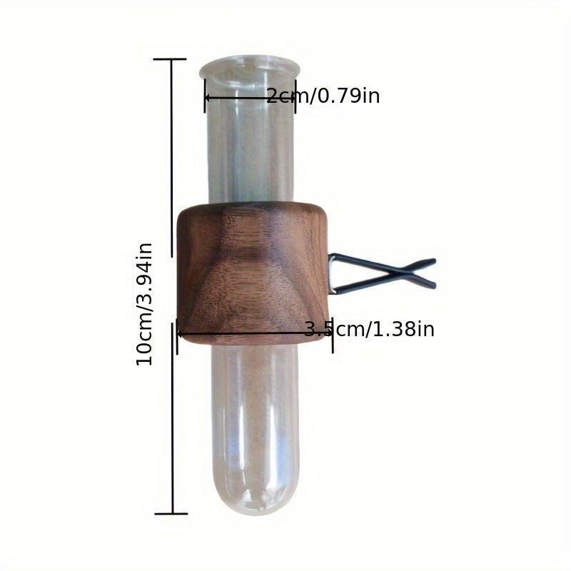Wooden Car Vase for Center Console Air Outlet Decoration No Flowers