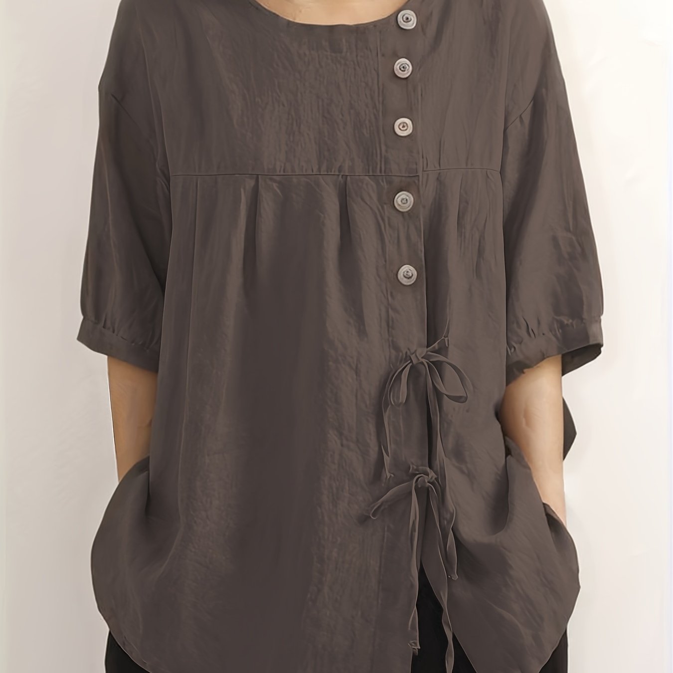 Рубашка с одноцветным галстуком-бабочкой