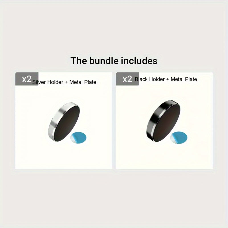 Mini Car Phone Holder Magnetic Suction Cup Dashboard Vent Mount