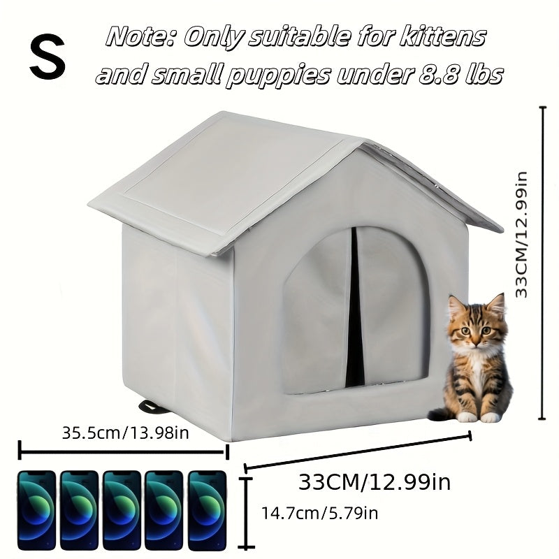 Waterproof Small Animal House with Sponge Insulation for Indoor Outdoor Use