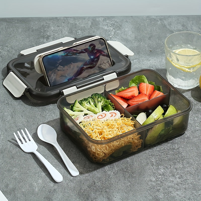 Microwave-Safe BPA-Free Plastic Lunch Box Leakproof Durable for Travel Camping Office