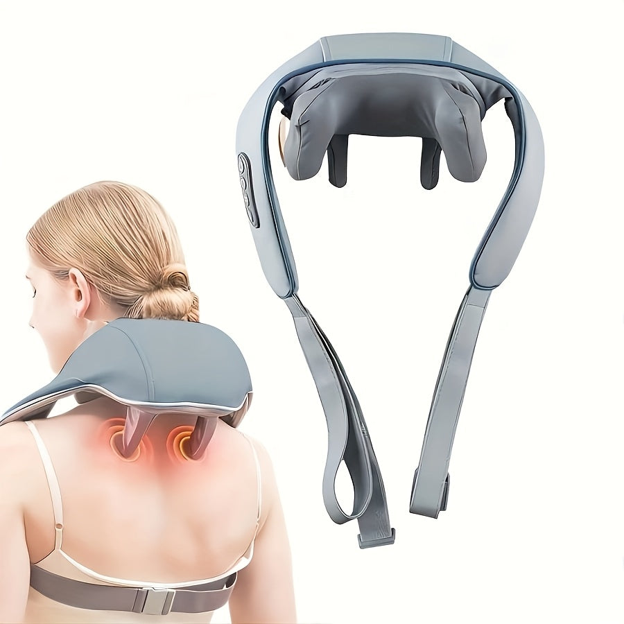 Electric Neck Massager with Cushion Pillow Full Body Relaxation USB Rechargeable