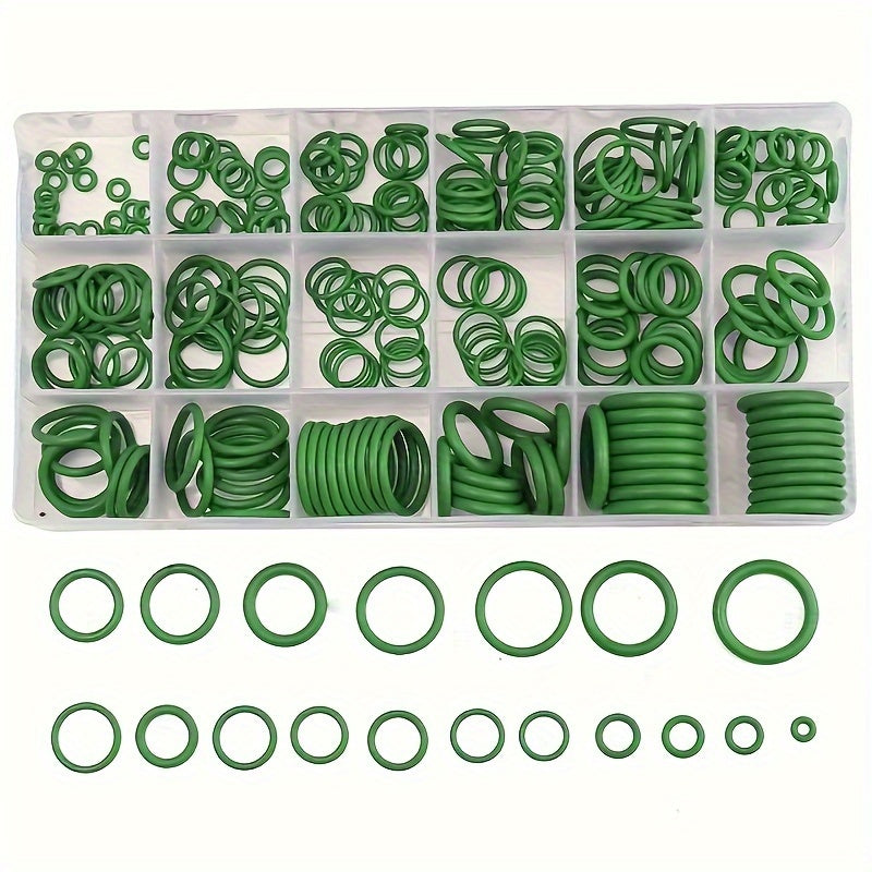 270PCS Car Air Conditioner Seal Kit Nitrile Rubber Gaskets O-Rings Auto Repair